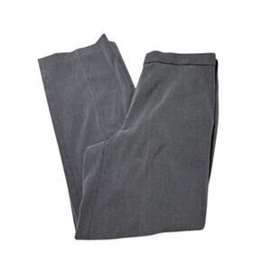 Briggs New York Womens Petite 8 Slate Grey Elastic Waist Professional Slacks